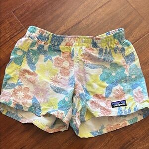 Patagonia Girls Pastel Floral Print Shorts